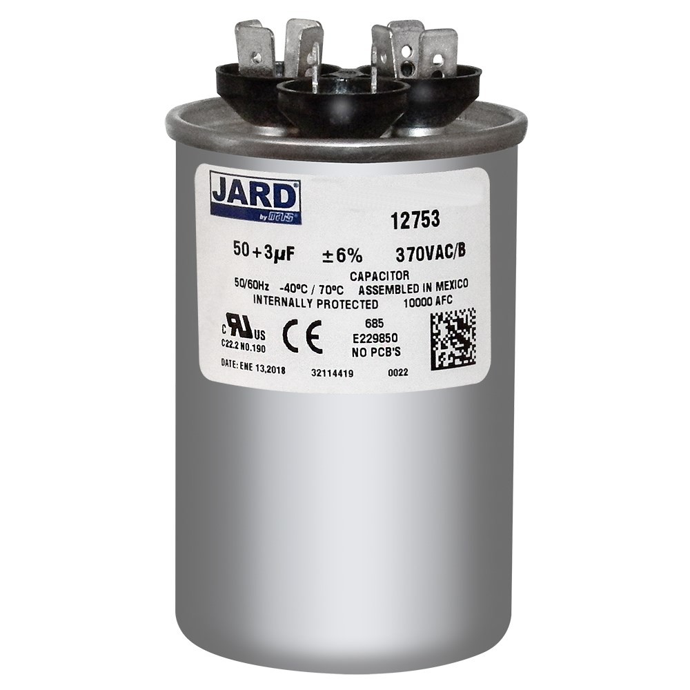 50+3 uf/MFD 370 VAC volts Round Dual Run Capacitor 50/60 Hz – Lot-1