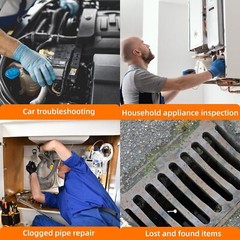4.3″ HD Inspection Scope – IP67 Rated with 8 LEDs for Plumbing & HVAC Work
