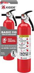 , FA110G, Multi Purpose Fire Extinguisher for Home, Office, Dorm, Residential, 1