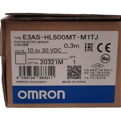 Omron E3AS-HL500MT-M1TJ Photoelectric Sensor, 35-500mm, M12 4-Pin Male, 10-30VDC