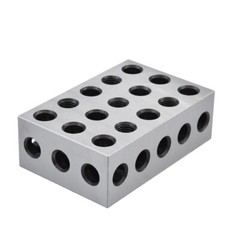 1 Pair 2-4-6 Blocks 23 Holes Matched Ultra Precision .0002″ Machinist 246 Jig