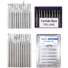 Dental Carbide Burs High Speed FG 19mm / Surgical FGOS FG SL 557 25mm