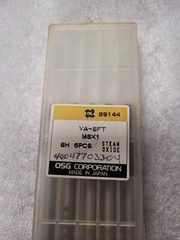 Lot of 2 OSG M6 x 1.0 6H; VA-SFT; Spiral Flute Tap; Steam Oxide; Free Shipping