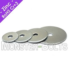1/4″ Fender (Penny) Washers, Zinc Plated Steel – 1″, 1-1/4″, 1-3/8″, 1-1/2″ & 2″