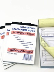 10x Large 50 Sets 5.5″ X 8.5″Sales Book Order Receipt Invoice Carbonless Copy