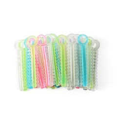 1040pcs/box Dental Orthodontic Ligature Ties Elastic Rubber Bands Dark Light
