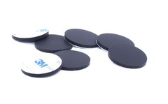 1 1/4″ Diameter x 1/8″ Thick Silicone Rubber Feet, Non Mar, Non-Slip Bumper Feet