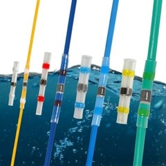 1000-50 Seal Solder Sleeve Heat Shrink Waterproof Butt Wire Connectors Terminals