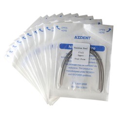 Los alambres de ortodoncia dental rectangular oval arco de acero inoxidable