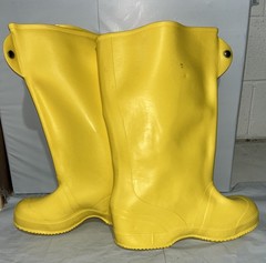 PVC Rubber Waterproof Over Work Boots Construction Shoes Rain Snow Galoshes LRG