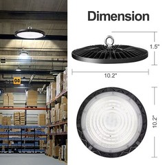 20Pack 200W UFO LED High Bay Light with Hook & Cable for Gym Factory Barn Garage