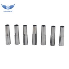 7Pcs 2MT #2 Morse Taper Round Collet Chuck Set 1/8″ -1/2″ MT2 3/16 1/4 3/8