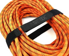 AIRNIX Hook and Loop Reusable Nylon Cinch Straps, Securing Cable Straps, Black