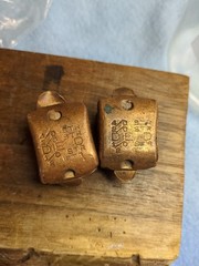 (2) Blackburn CF 4010 Copper Compression Tap Connector, Die D NOS 4/0 2/0 1/0