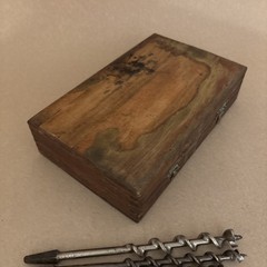 Vintage Irwin 13pc Auger Drill Bit Set – No. DM Wooden Box USA + 6 Extra Bits