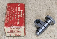 Starrett No. 196K and 645K sleeve – snug – Made in U.S.A.