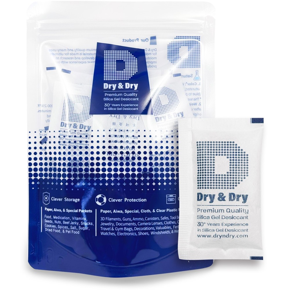10 gram x 15 PK “Dry & Dry”Silica Gel Desiccant Packets – Reusable Cloth