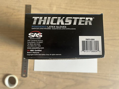 Thickster Ultra Thick Latex Exam Gloves, Blue, 14 mil, 50/Box ,XL X-LARGE
