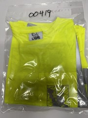 UBS Hi-Vis Yellow/Gray Reflective Short Sleeve Safety Shirt 1X Polyester