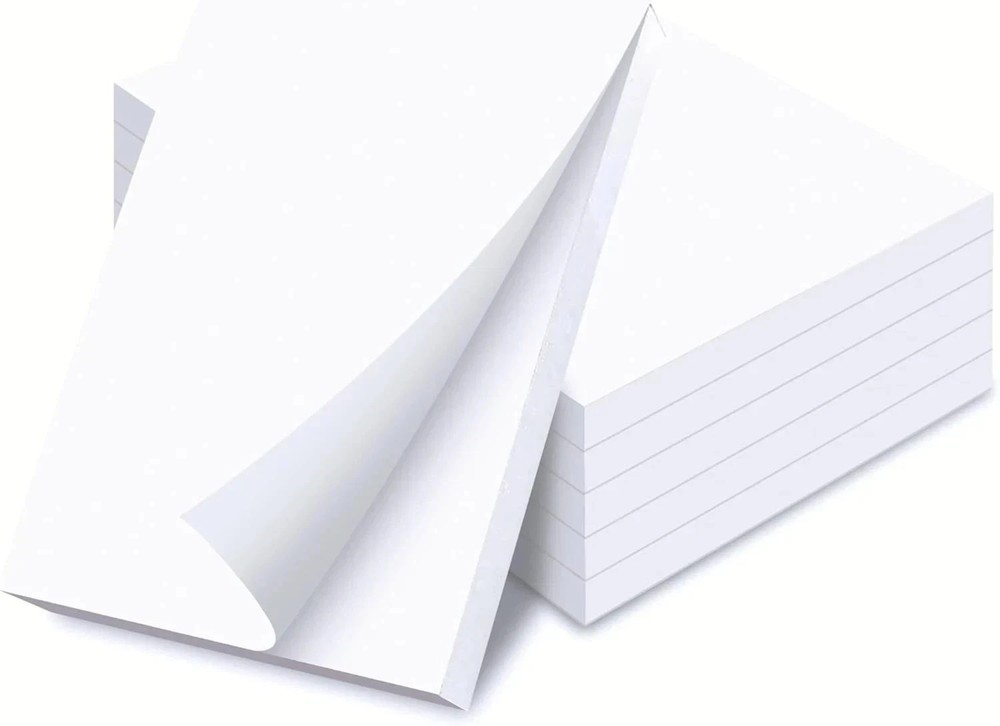 25 Pack Blank Notepads 3.75” x 5.125” | 100 Sheets Each | Blank Paper