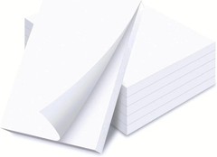 25 Pack Blank Notepads 3.75” x 5.125” | 100 Sheets Each | Blank Paper