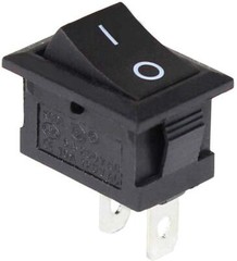 Rocker Switch 2 PIN ON-OFF SPST 125VAC/10A 250VAC/3A 21x15mm BLACK KCD1 2/5/10PC