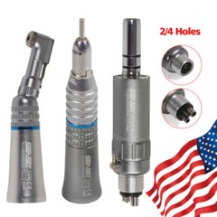 Dental Low Speed Straight/Air Motor/Contra Angle Handpiece 2Holes/4Holes