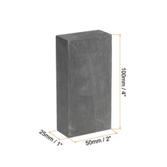Graphite Block Ingot Rectangle Graphite Electrode Plate Board 100x50x25mm