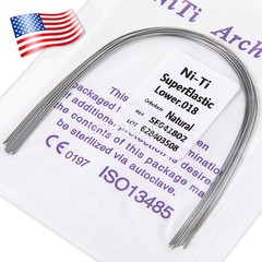 Dental Ortho Stainless Steel/NIti Super Elastic Arch Wires Round Ovoid Natural
