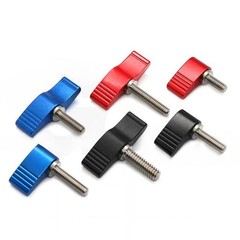 M8 Adjustable Clamping Thumb Screw Wing Knob Hand Lever Grip Bolt Al + Stainless