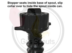 5 Heavy Duty Flexible GAS CAN SPOUT & PARTS KIT fits Brand BLITZ GOTT RUBBERMAID