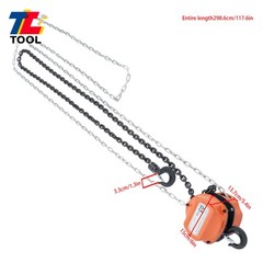 0.5Ton /1100Lbs Capacity Chain Hoist 10FT Manual Hand Lift Chain Block Hoist