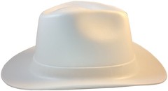Occunomix Western Cowboy Hard Hat with Ratchet Suspension – White