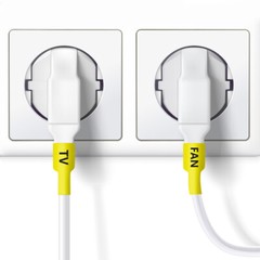 Compatible For Brother P-Touch Heat Shrink Tube Multi-Options White/Yellow HSE