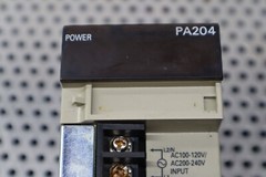 Omron C200HW-PA204 Power Supply AC100-120/200-240V 50/60Hz Used (Missing Cover)