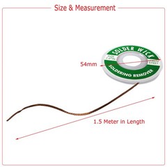 2.0mm Desoldering Braid Solder Sucker Remover Spool Copper Wick 5 ft 1.5m