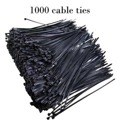 Zip tie 4 inches (about 100mm),18 pounds tensile strength black tie,1000pcs /bag