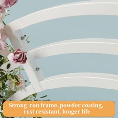 Heavy Duty Bridal Metal Wedding Arch Stunning Garden Arbor Floral Backdrop Stand