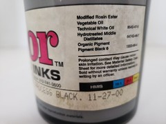 SUPERIOR PRINTING INKS AD-7080 BLACK INK, SUPER TECH OXYBIND PROCESS, NIB