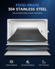 CREWORKS 30L Ultrasonic Cleaner Titanium Steel 1200W Heater w/ Degas & 2 Modes