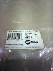 Miller 231400 Hose Rubber Braided .375 ID X .650 OD X 17.000