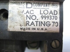SQUARE D 999370 BREAKER 70AA 3POLE UNMP