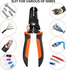 Wire Strippers Crimping Pliers Tool 5in1 Crimper Cutter 10-20 Awg Electric Wire