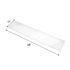 Tempered Glass Shelf – 10″W x 48″L x 3/16″ – Set of 2