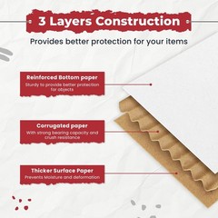 100 LP Record Album Mailers 12.5×12.5 Variable Depth Corrugated Cardboard Book B