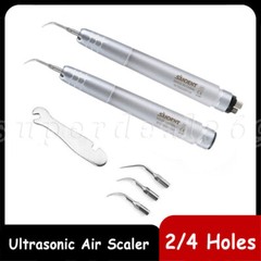 USA Dental Ultrasonic Air Perio Scaler Handpiece Hygienist 2 & 4 Holes 3 Tips