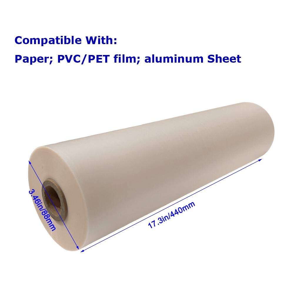 1 Rolls 17.3in x 656ft Bopp Satin Laminating Films Matte Thermal Laminatine 1mil