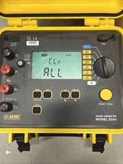 AEMC 6240 Micro-Ohmmeter With Probes And Bag 110-230V 50/60Hz 80VA Max