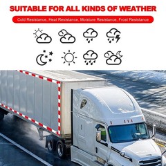 Conspicuity Tape DOT-C2 Approved Reflective Trailer Red White 2”x75’ -1 Roll