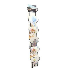 Wall Mount 5X7 Inches 5.8 Max Greeting Card Post Card Display Wire Rack Black